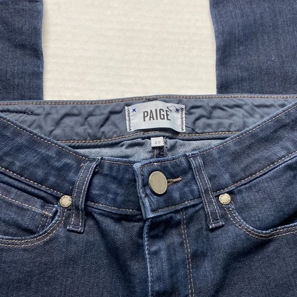 Paige Denim Skyline Carson Dark-Wash Skinny Jeans - Picture 3 of 6